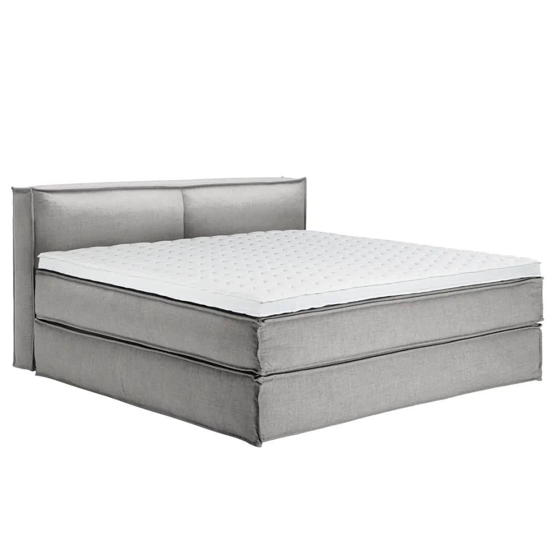 Premium Boxspringbett mit Kopfteil 200 x 220cm Flachgewebe