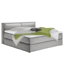 Premium Boxspringbett mit Kopfteil 200 x 220cm Flachgewebe