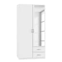 Drehtürenschrank III | Weiß