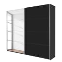 Schwebetürenschrank Spiegel Grau | Grau