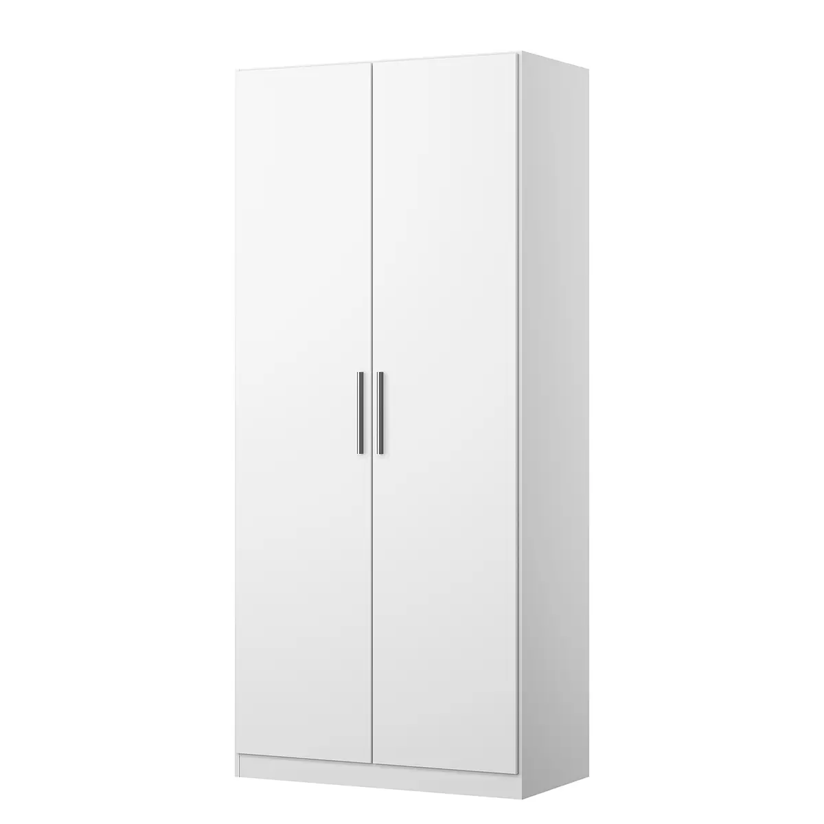 Drehtürenschrank V 91 x 210cm Weiß/Alpinweiß | Weiß