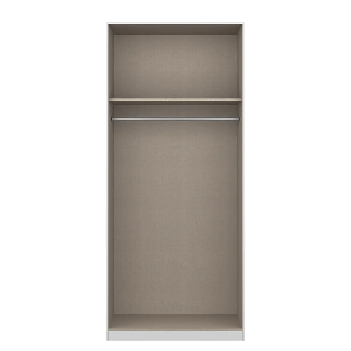Drehtürenschrank V 91 x 210cm Weiß/Alpinweiß | Weiß