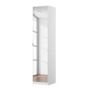 Drehtürenschrank I 47 x 210cm Weiß/Alpinweiß | Weiß