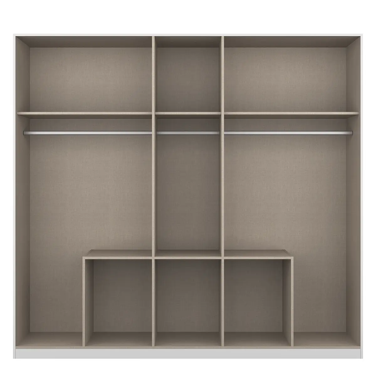 Drehtürenschrank II | Weiß