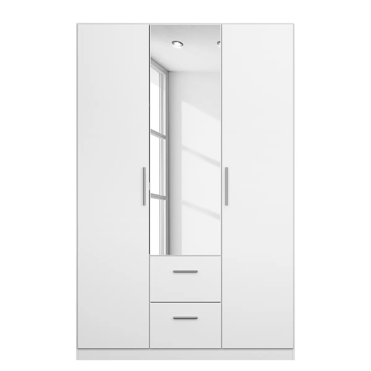 Drehtürenschrank III | Weiß