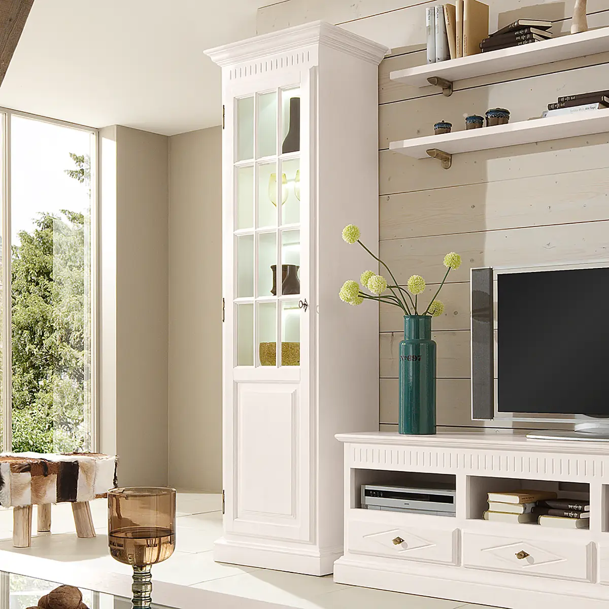 Vitrinenschrank III | Beige