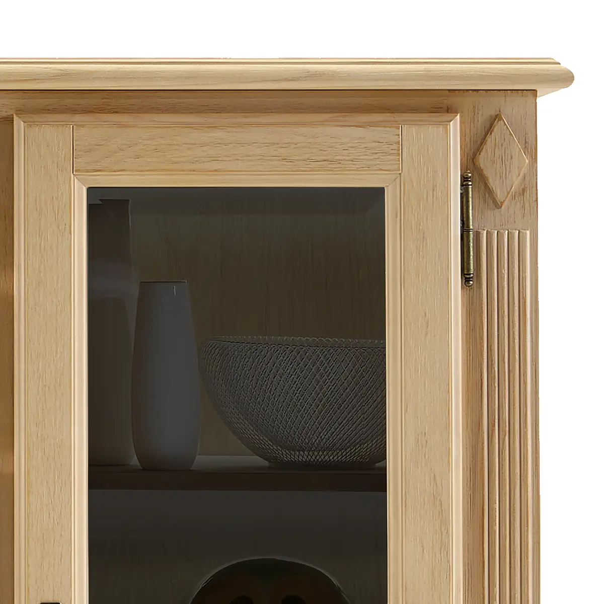 Vitrinenschrank Breddin | Braun
