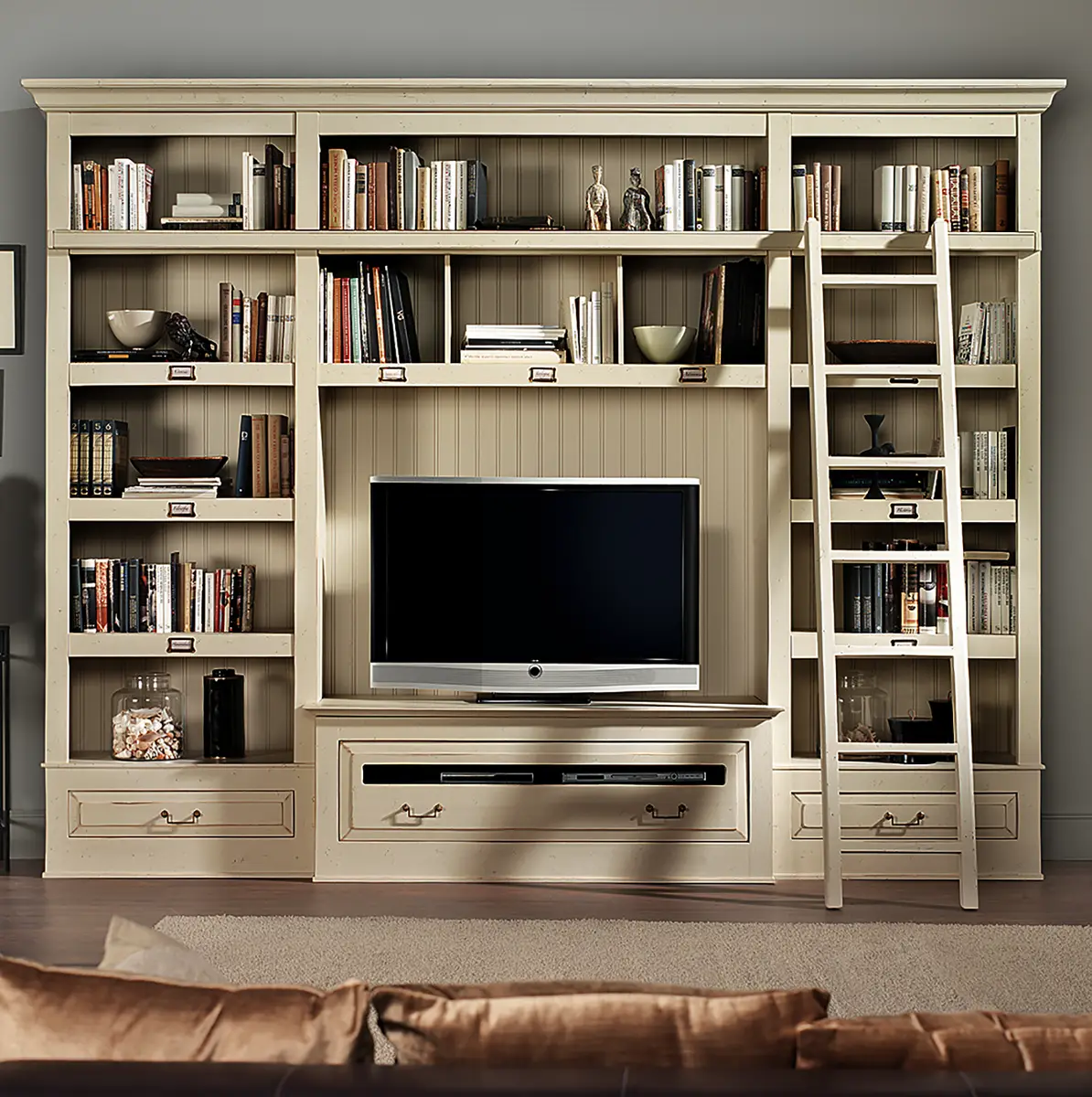 TV-Wand | Beige