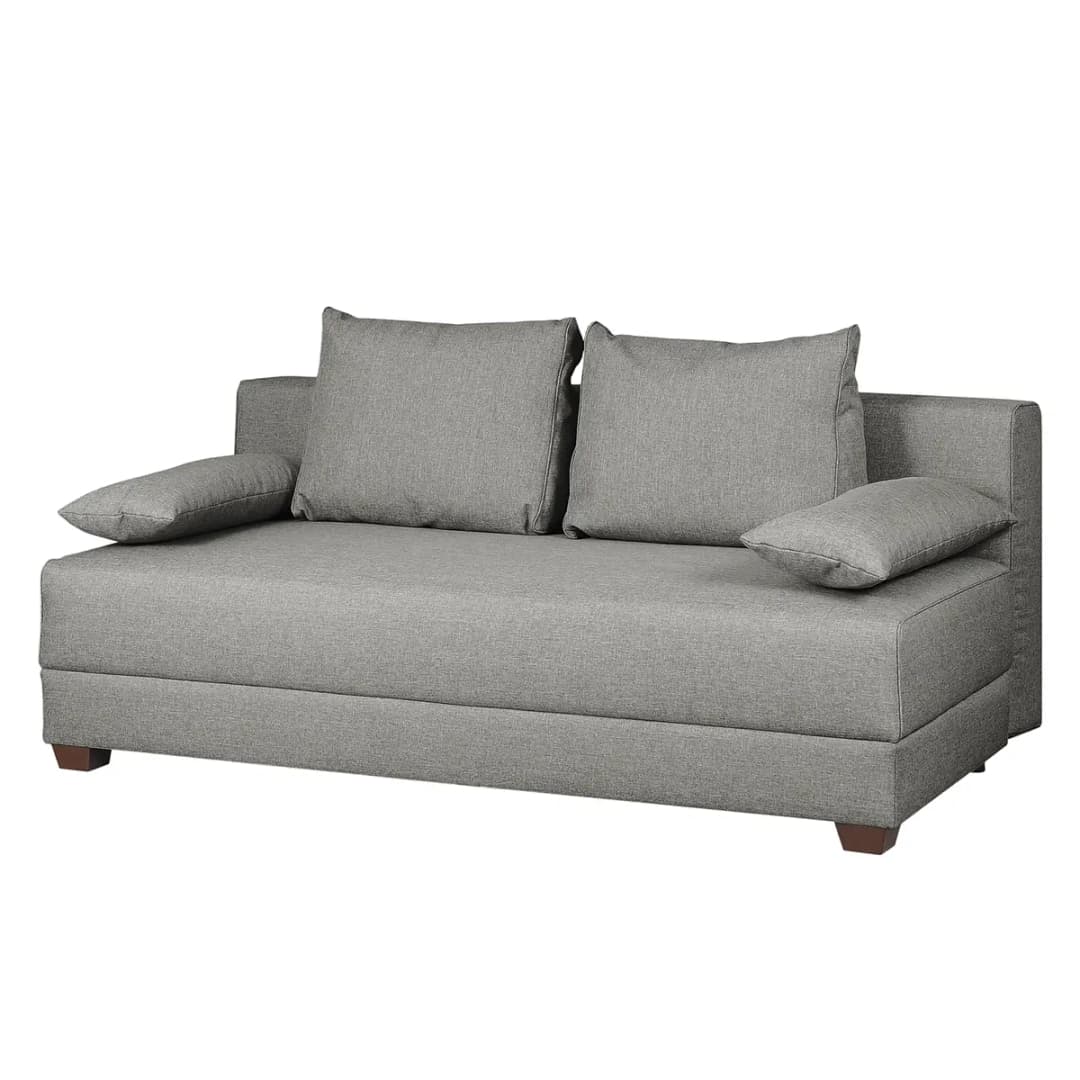 Boxspring-Schlafsofa Luda | Grau