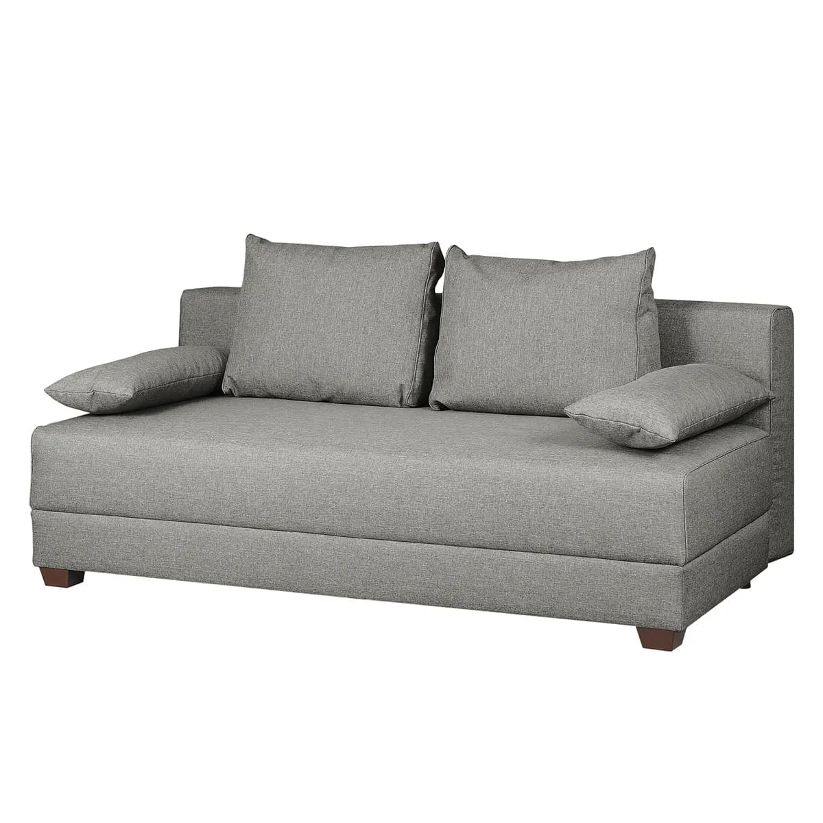 Boxspring-Schlafsofa Luda | Grau
