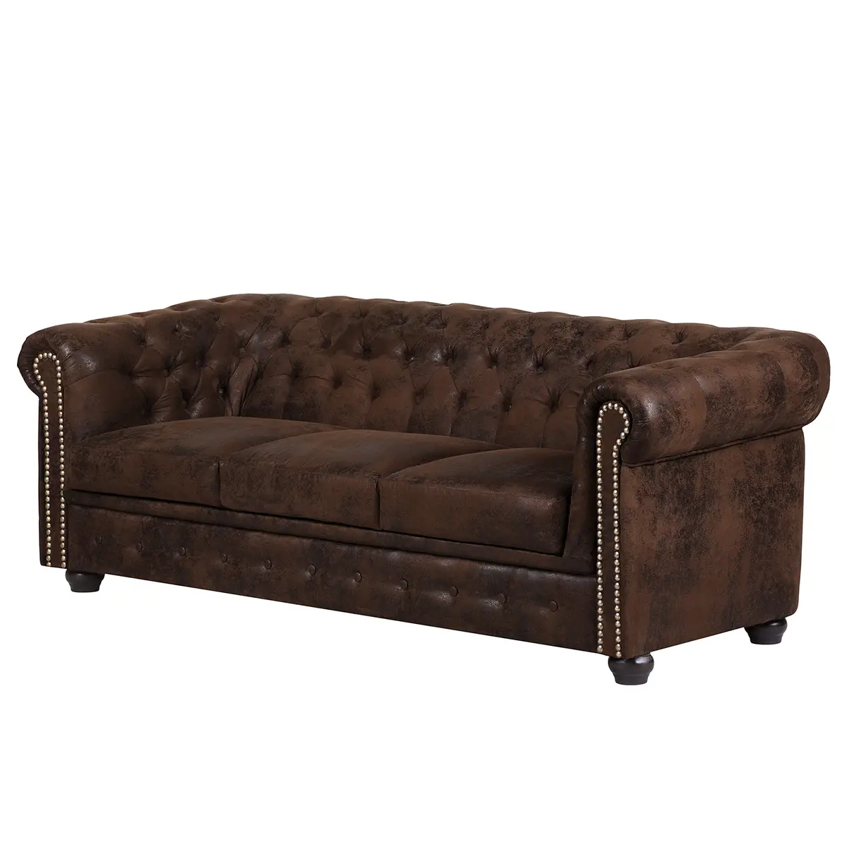 Sofa Torquay 3-Sitzer | Braun