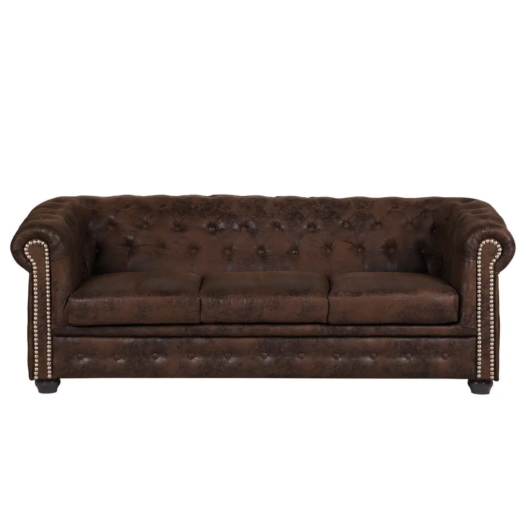 Sofa Torquay 3-Sitzer | Braun
