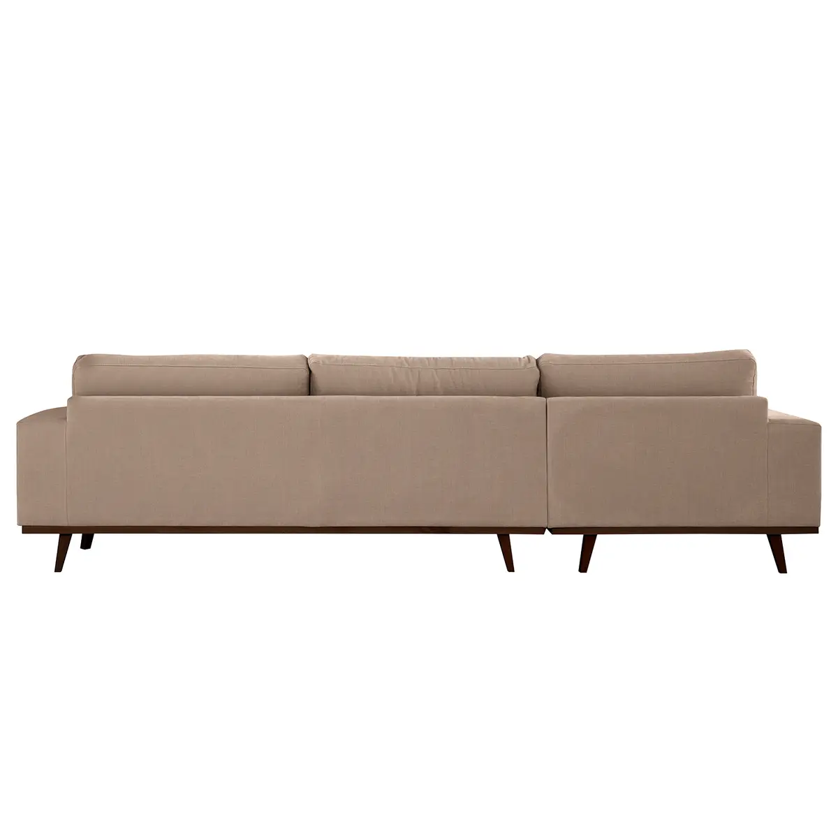 Ecksofa mit Longchair Vele | Braun