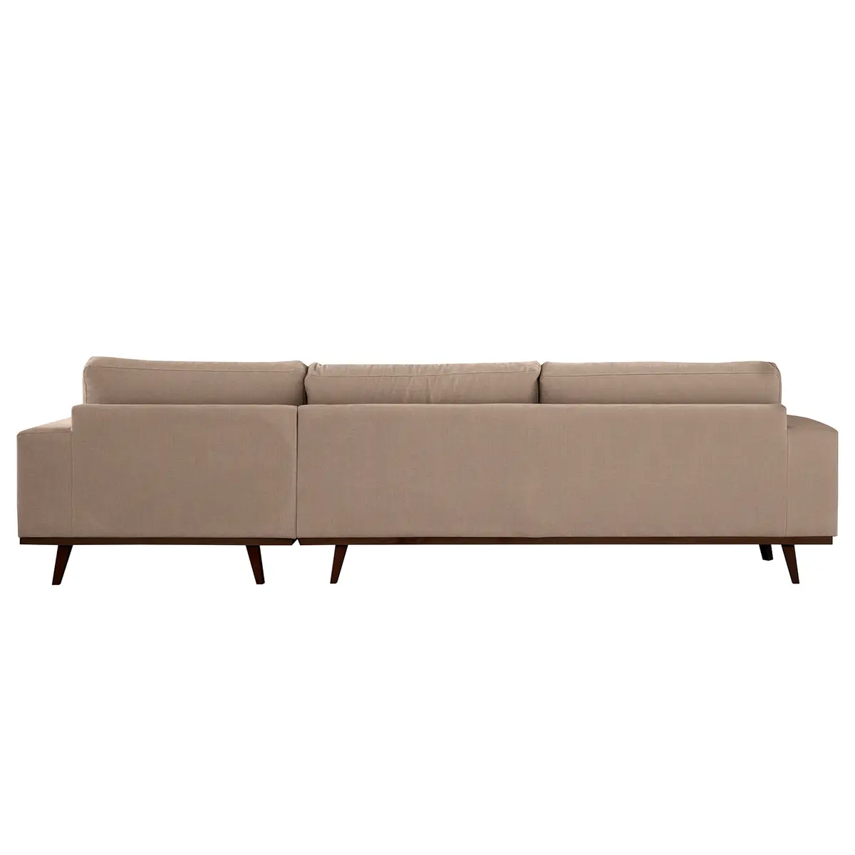 Ecksofa mit Longchair Vele | Braun