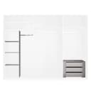 Zubehör für Kleiderschrank 90/90 236cm Grau Comfort | Grau