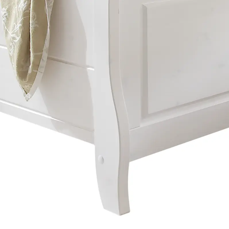 Massivholz-Doppelbett 140 x 200cm | Holztöne