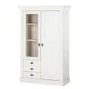 Vitrinenschrank Bergen | Weiß