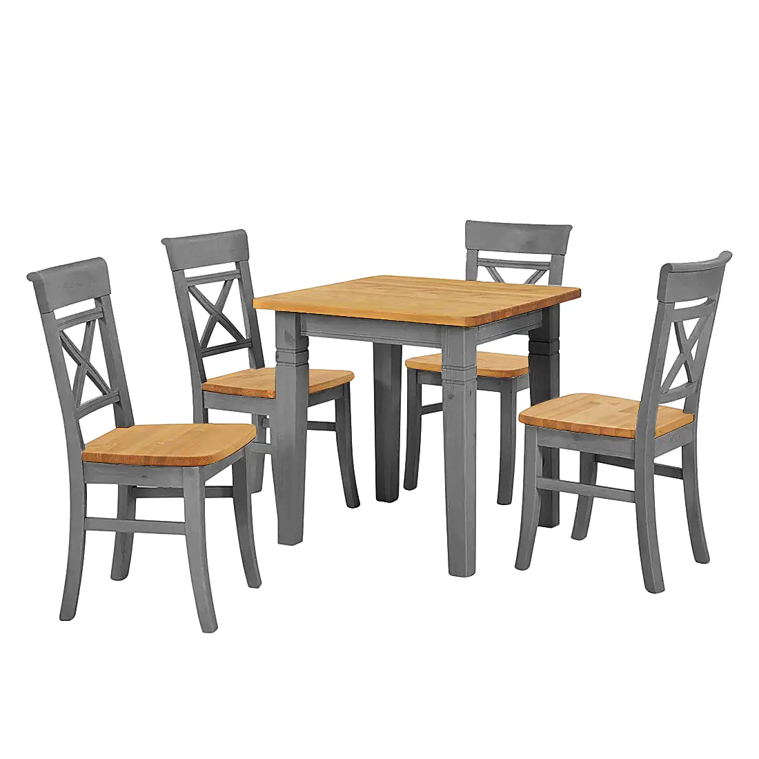Esszimmerstuhl 2er-Set | Grau