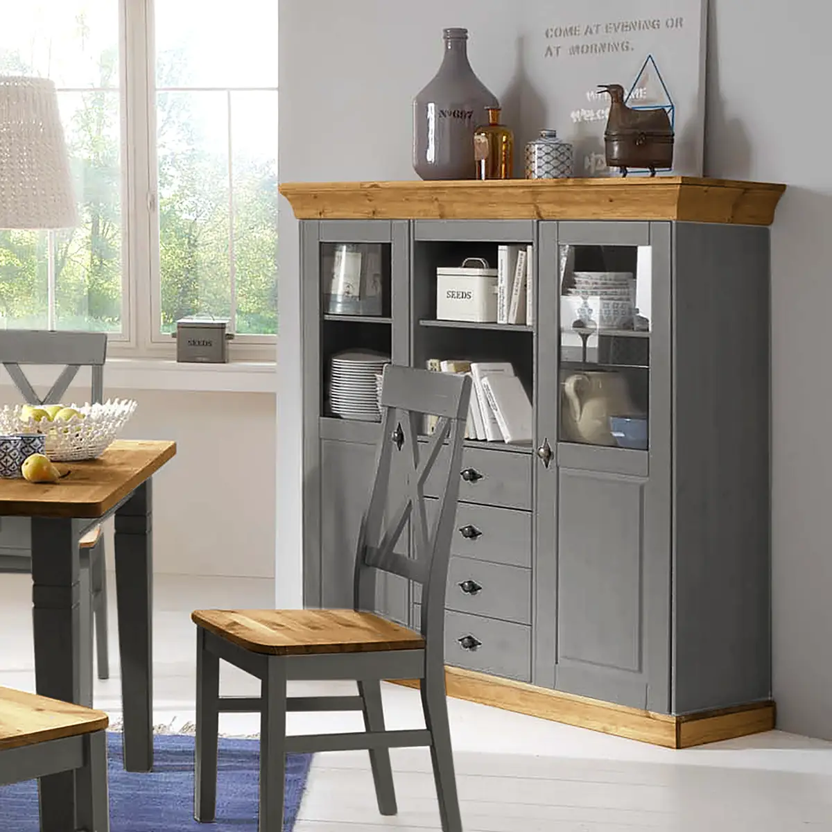 Highboard Bergen | Holztöne