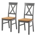 Esszimmerstuhl 2er Set | Braun