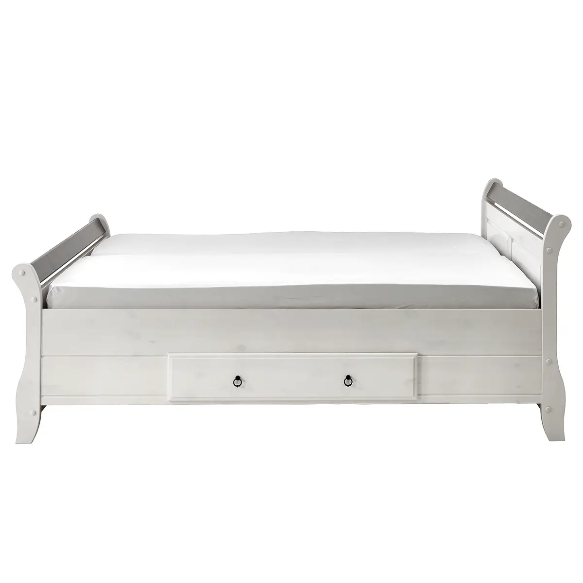 Massivholz-Doppelbett 180 x 200cm | Holztöne