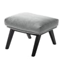 Hocker mit Holzfüßen | Grau
