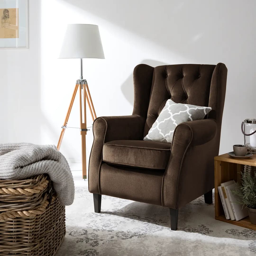 Ohrensessel Gala | Braun