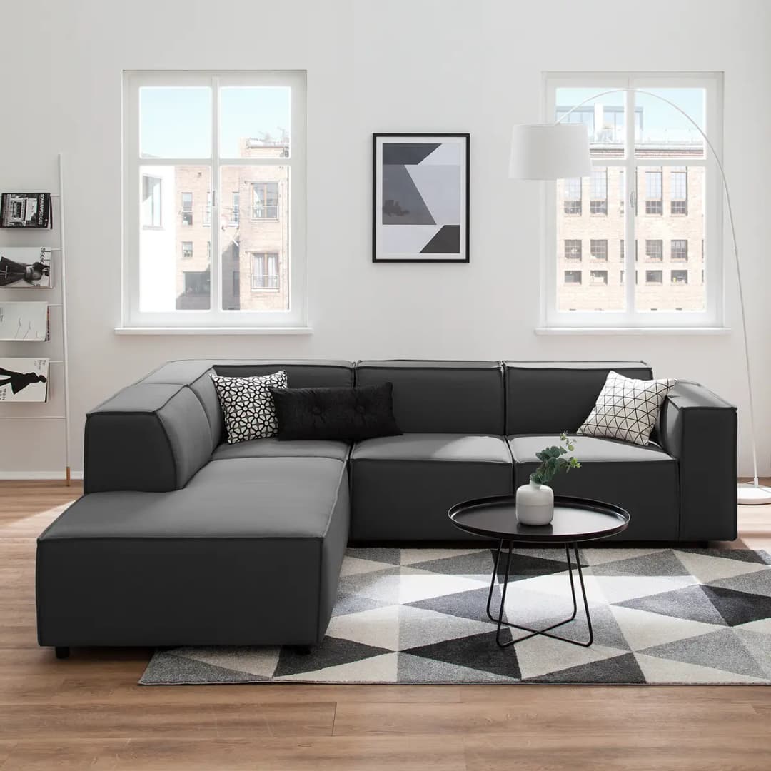 Ecksofa Osta | Grau