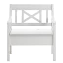 Sitzbank Fjord II 84cm Weiß/Kiefer Weiß | Weiß