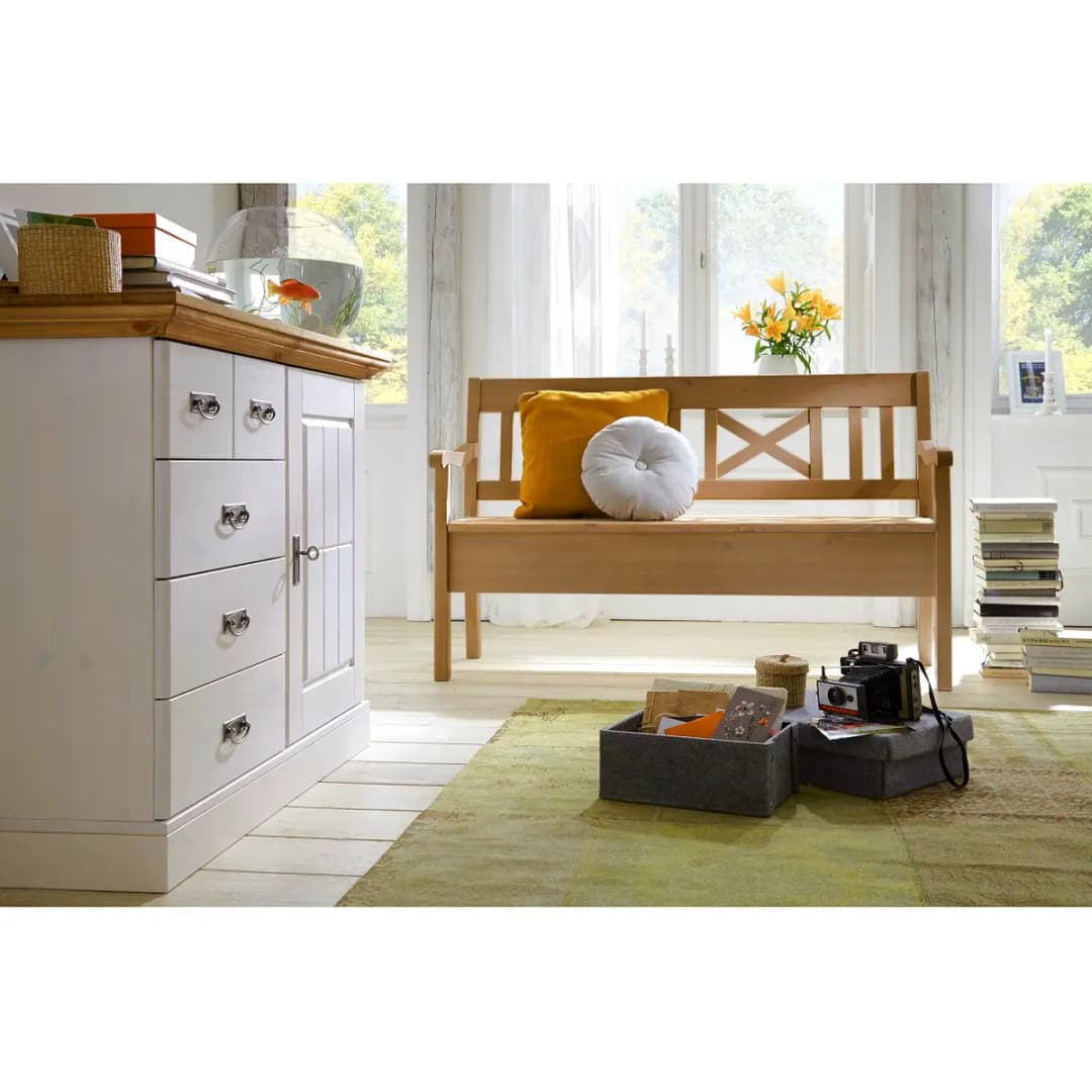 Sitzbank Fjord II 148cm | Braun