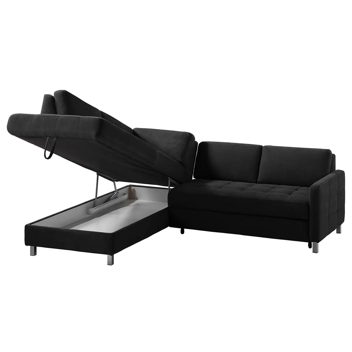 Ecksofa Tanete | Schwarz