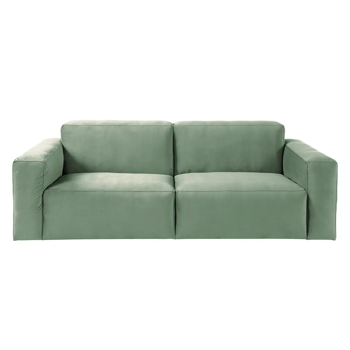 3-Sitzer Sofa Grün/Mintgrün Samt Ravi | Grün