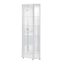 Eckvitrine Amalia | Weiß