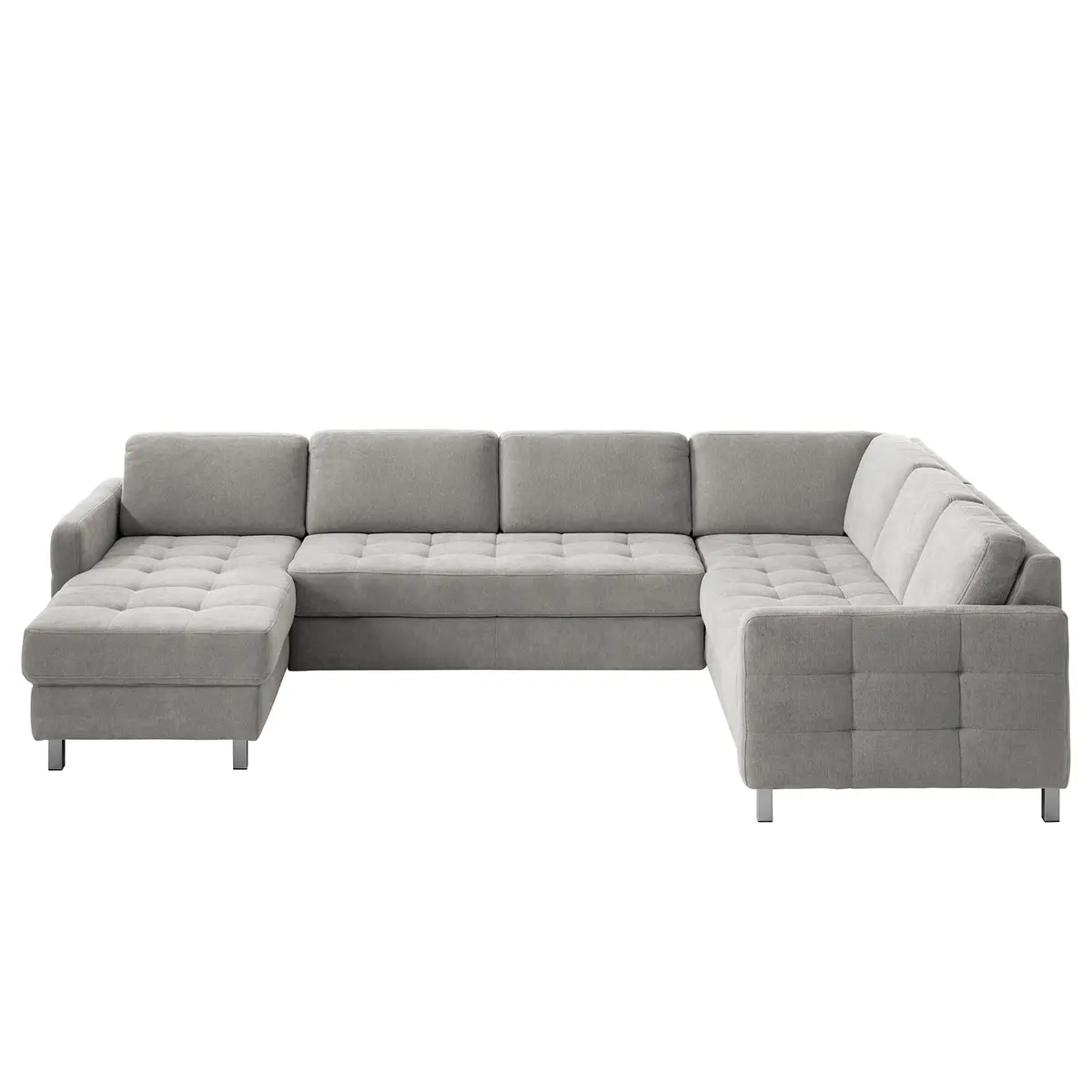 Wohnlandschaft Grau/Granit Strukturstoff | Grau