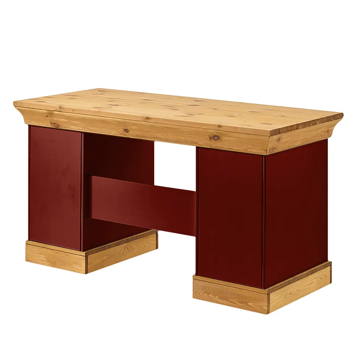 Massiver Schreibtisch 143 cm | Braun