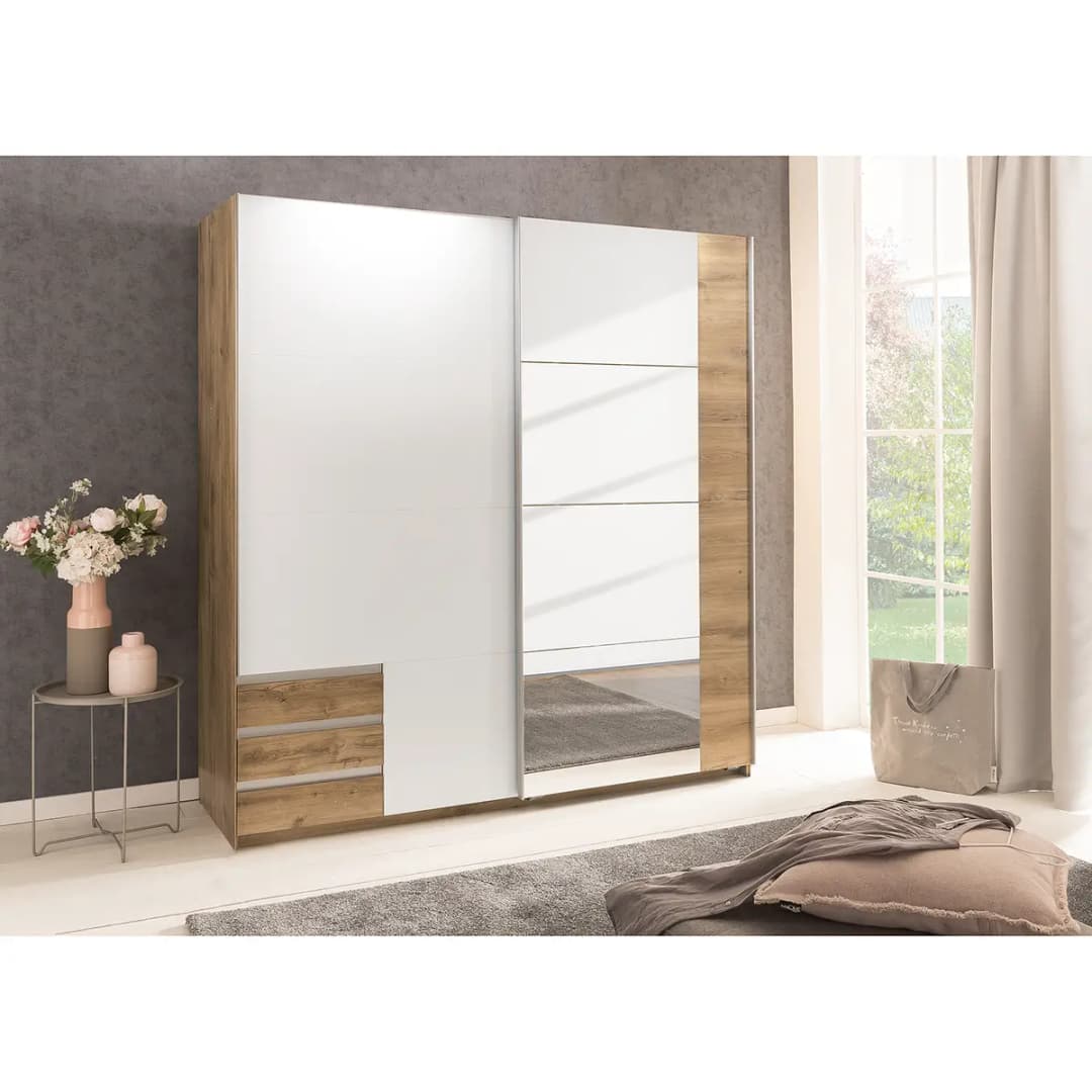 Schwebetüreschrank Emden | Braun