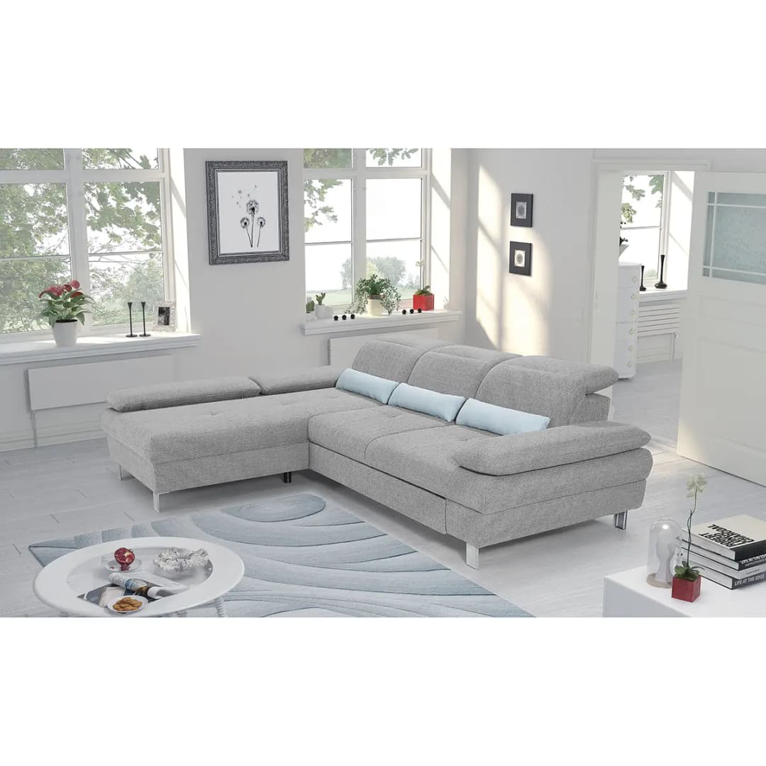 Ecksofa Granada | Grau