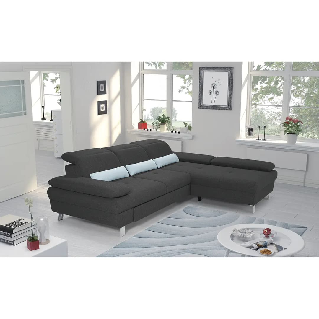 Ecksofa Granada | Grau
