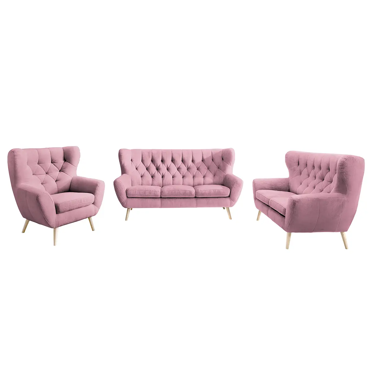 Polstergarnitur Celaya II | Rosa