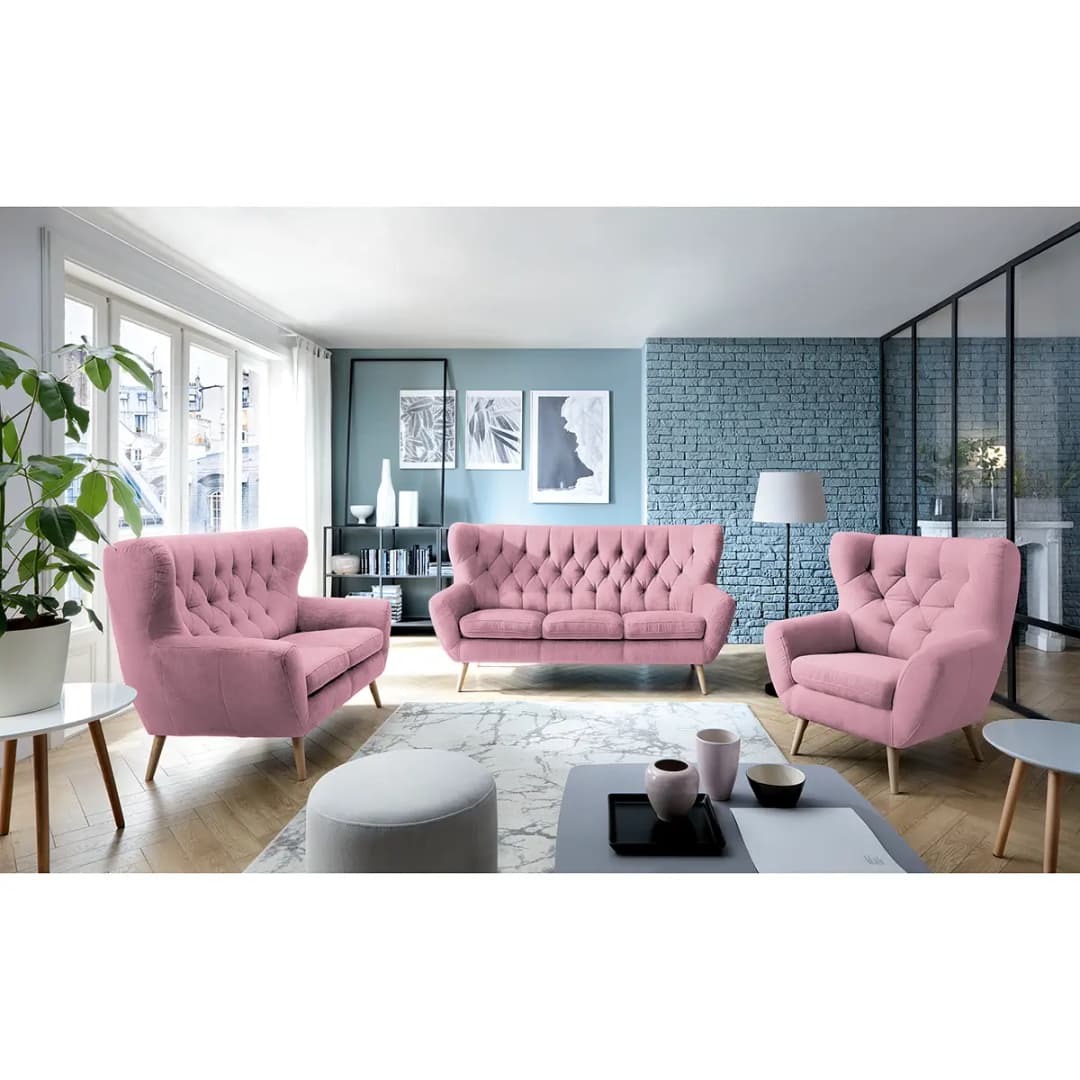 Polstergarnitur Celaya II | Rosa