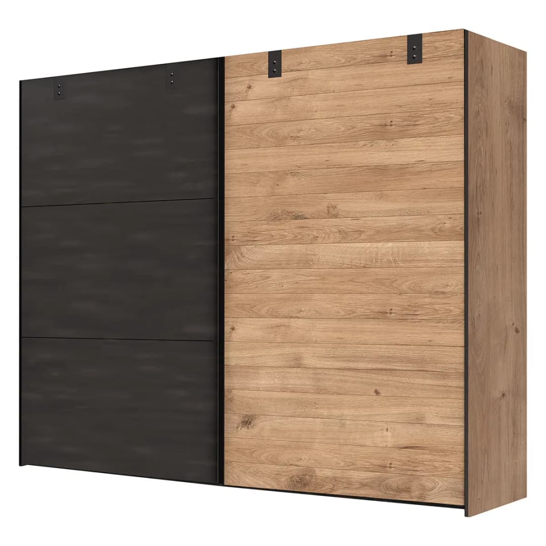 Schwebetürenschrank Detroit 300cm Braun | Braun