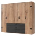 Drehtürenschrank Detroit | Braun