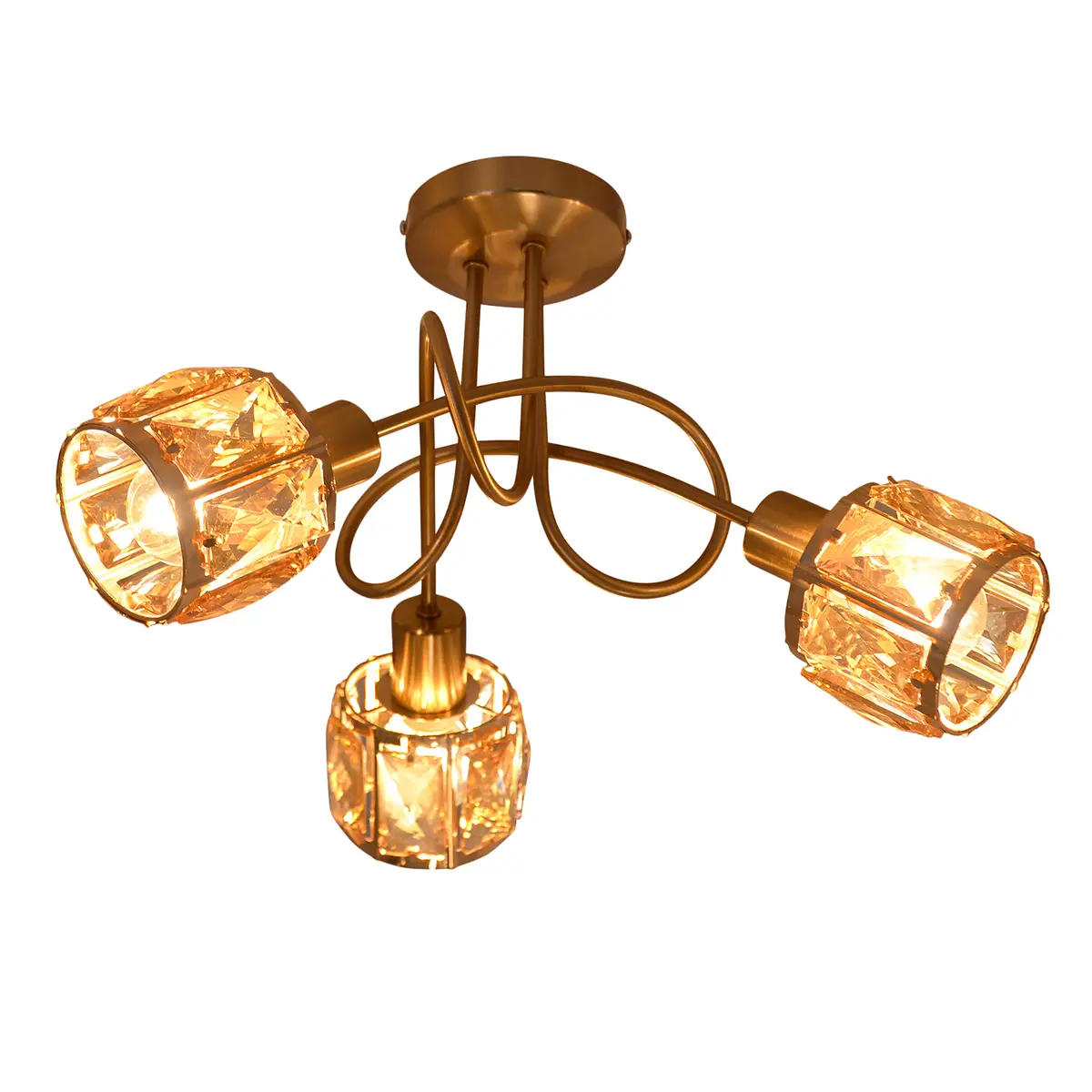LED-Deckenleuchte Filament | Gold