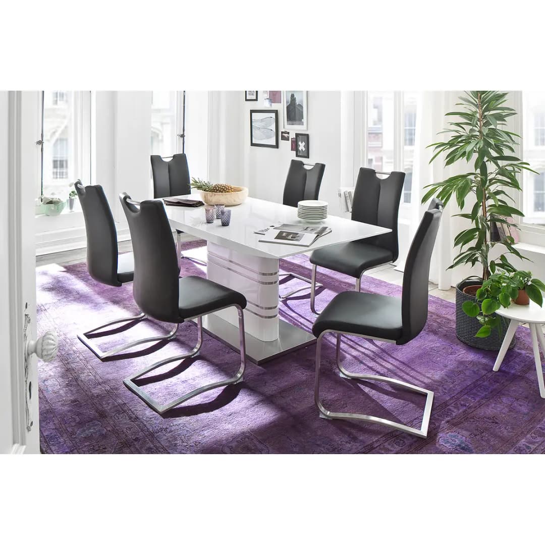 Freischwinger Anamela I 2er-Set | Schwarz