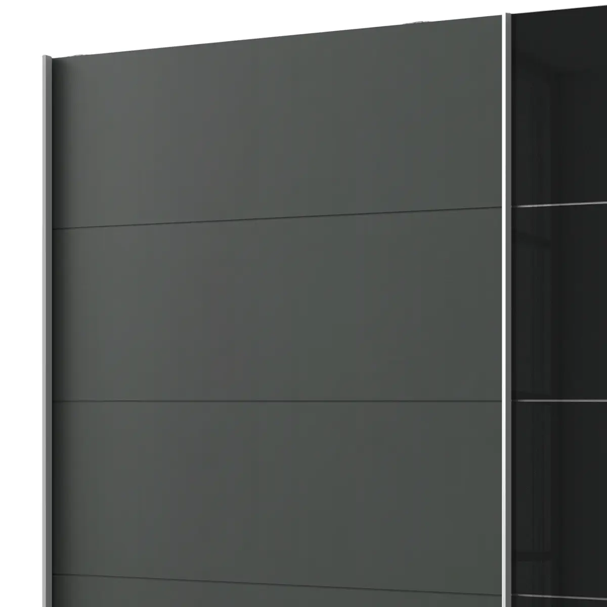 Schwebetürenschrank | Schwarz