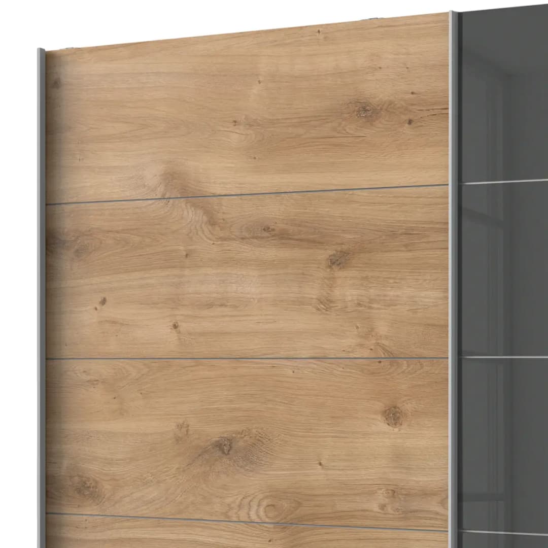 Schwebetürenschrank I 225 x 236cm | Holztöne
