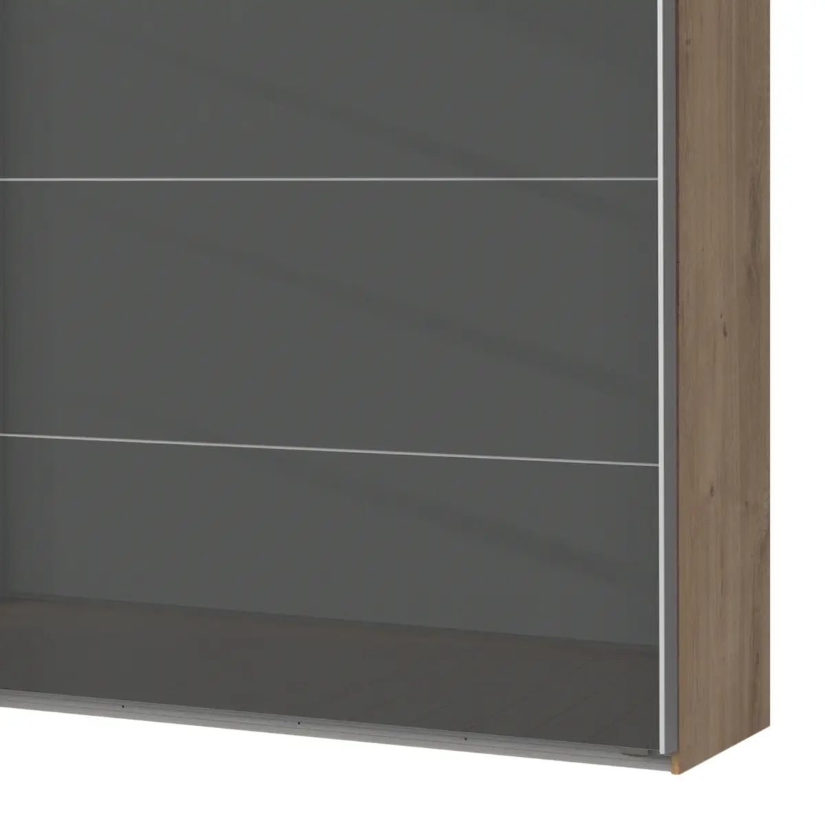 Schwebetürenschrank I 225 x 236cm | Holztöne