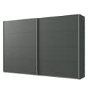 Schwebetürenschrank II | Grau