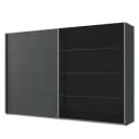 Schwebetürenschrank | Schwarz