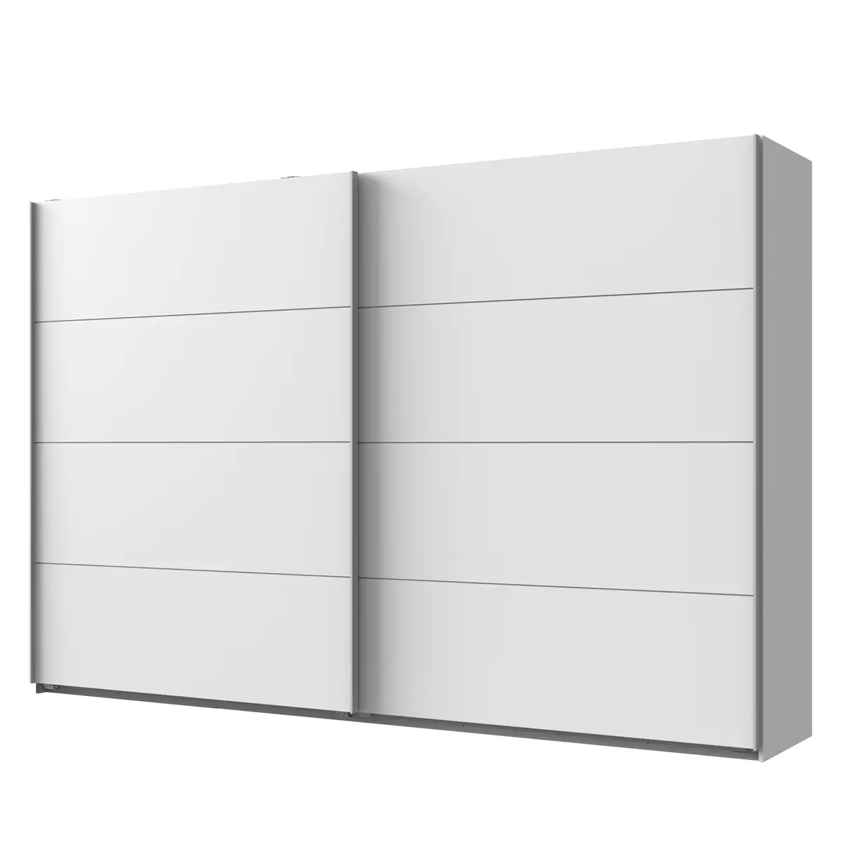 Schwebetürenschrank II 270 x 210cm Weiß/Weiß | Weiß